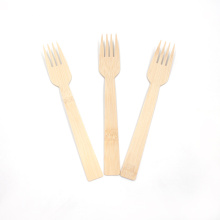 Fourchettes en bambou écologiques jetables de vaisselle de coutellerie en bambou pour la maison, restaurant